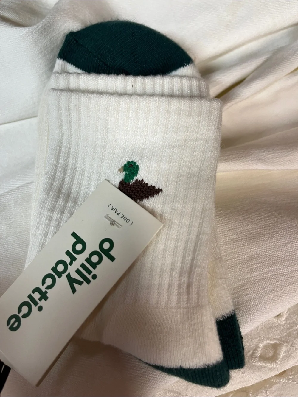 Anthropologie Daily Practice Duck Socks New